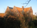 Seitansicht mit Solarkollektoren